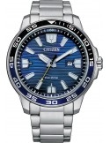Zegarek sportowy męski Citizen Diver AW1525-81L na bransolecie