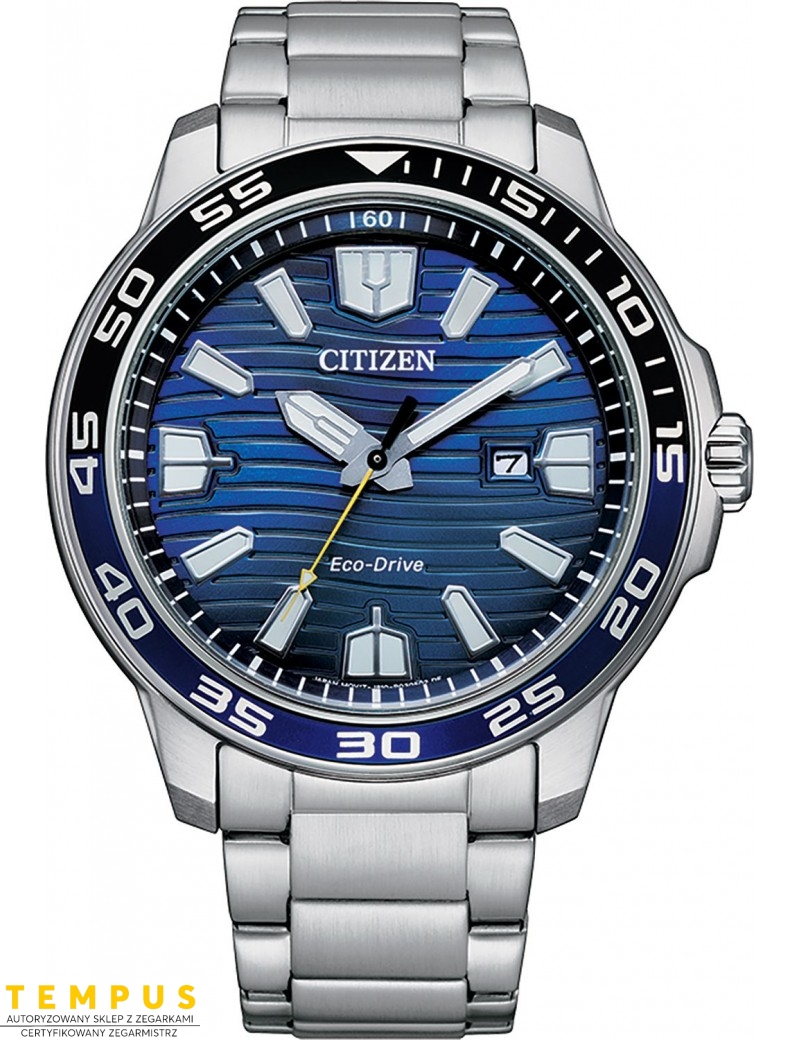 Zegarek sportowy męski Citizen Diver AW1525-81L na bransolecie Zegarek sportowy męski Citizen Diver AW1525-81L na bransolecie