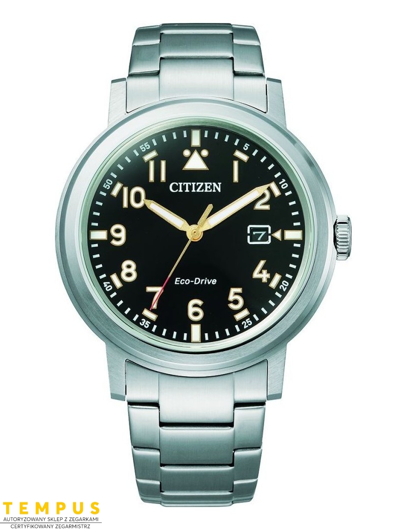 Zegarek lotniczy męski Citizen PILOT AW1620-81E na bransolecie Zegarek lotniczy męski Citizen PILOT AW1620-81E na bransolecie