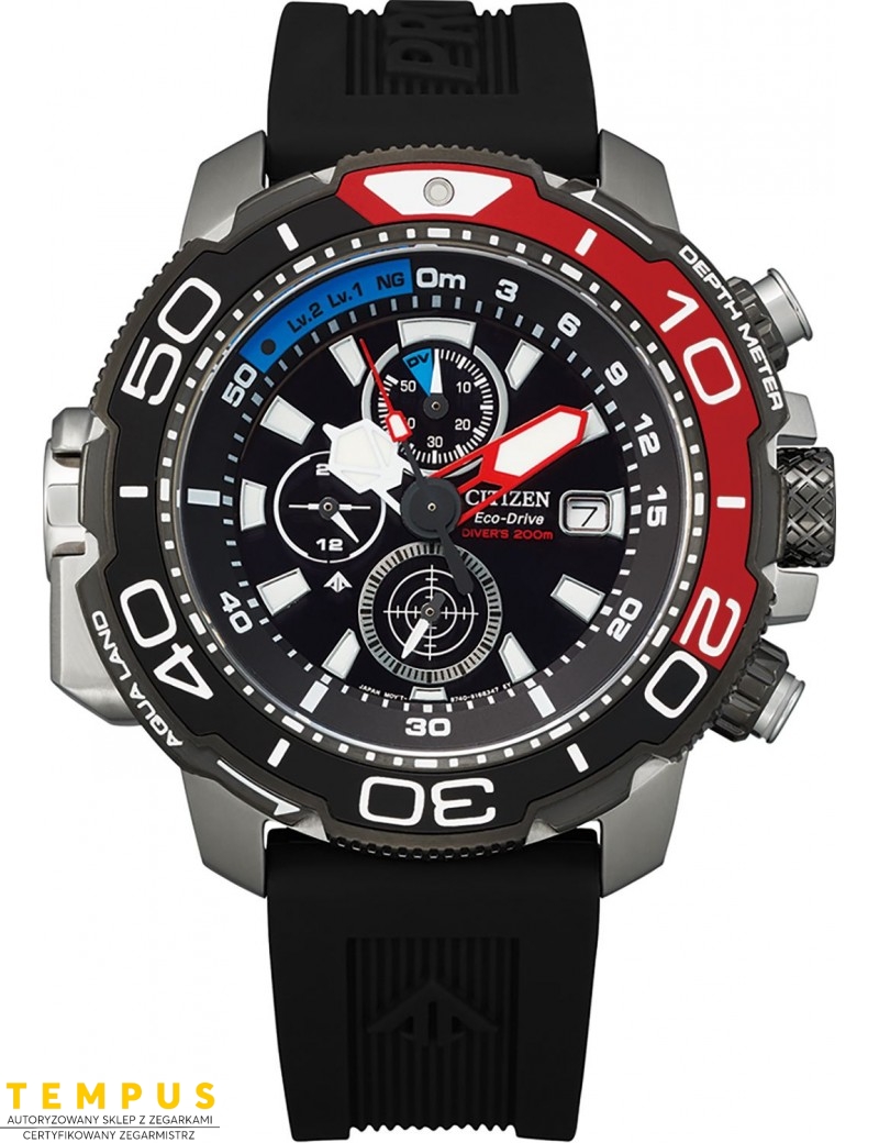 Zegarek sportowy męski Citizen PROMASTER BJ2167-03E na pasku