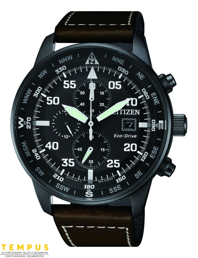 Zegarek sportowy męski Citizen Chrono CA0695-17E na pasku Zegarek sportowy męski Citizen Chrono CA0695-17E na pasku