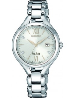 Zegarek klasyczny damski Citizen TITANIUM EW2560-86A na bransolecie