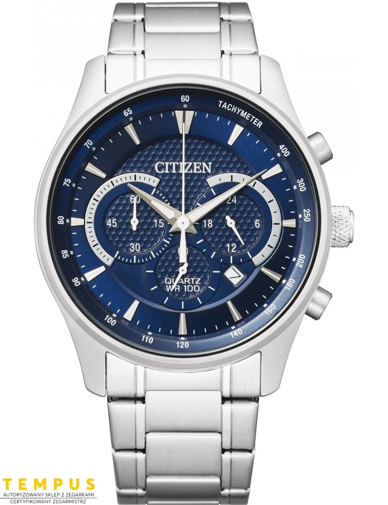 Zegarek sportowy męski Citizen Chrono AN8190-51L na bransolecie Zegarek sportowy męski Citizen Chrono AN8190-51L na bransolecie