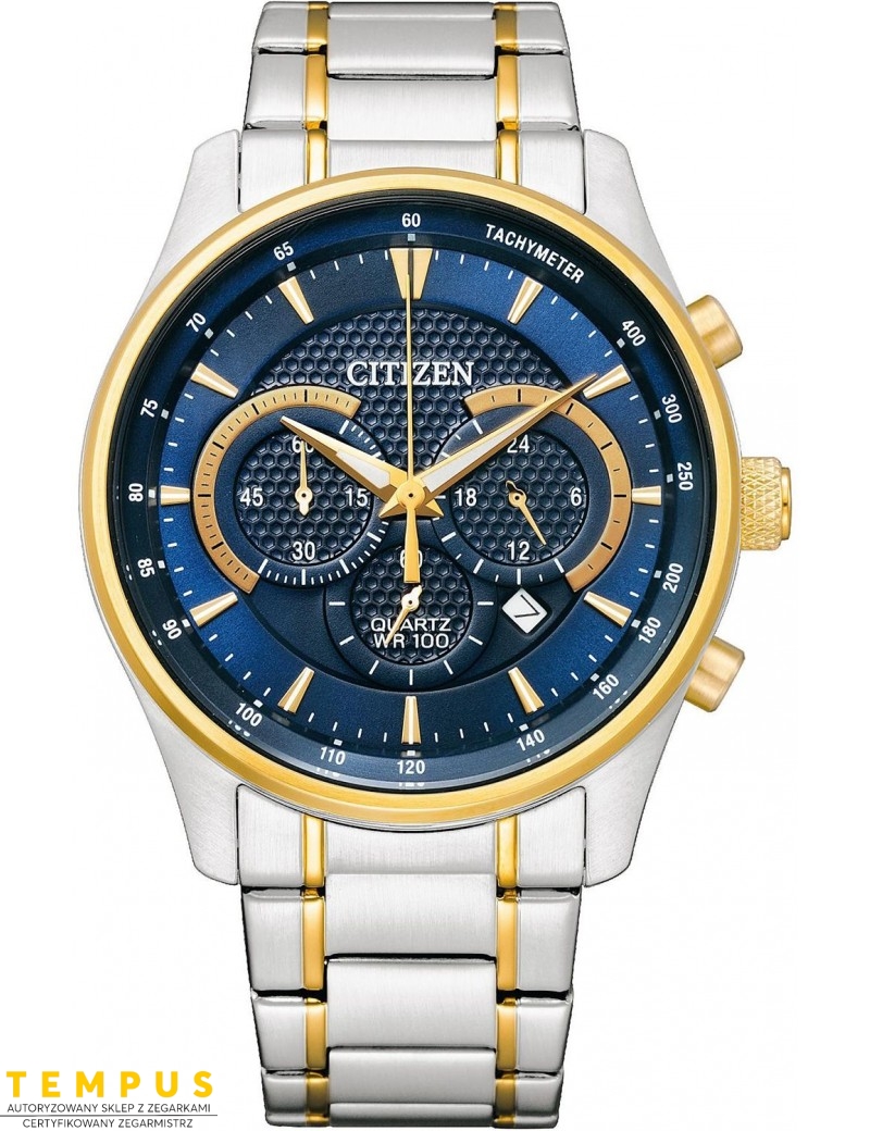 Zegarek sportowy męski Citizen Chrono AN8194-51L na bransolecie