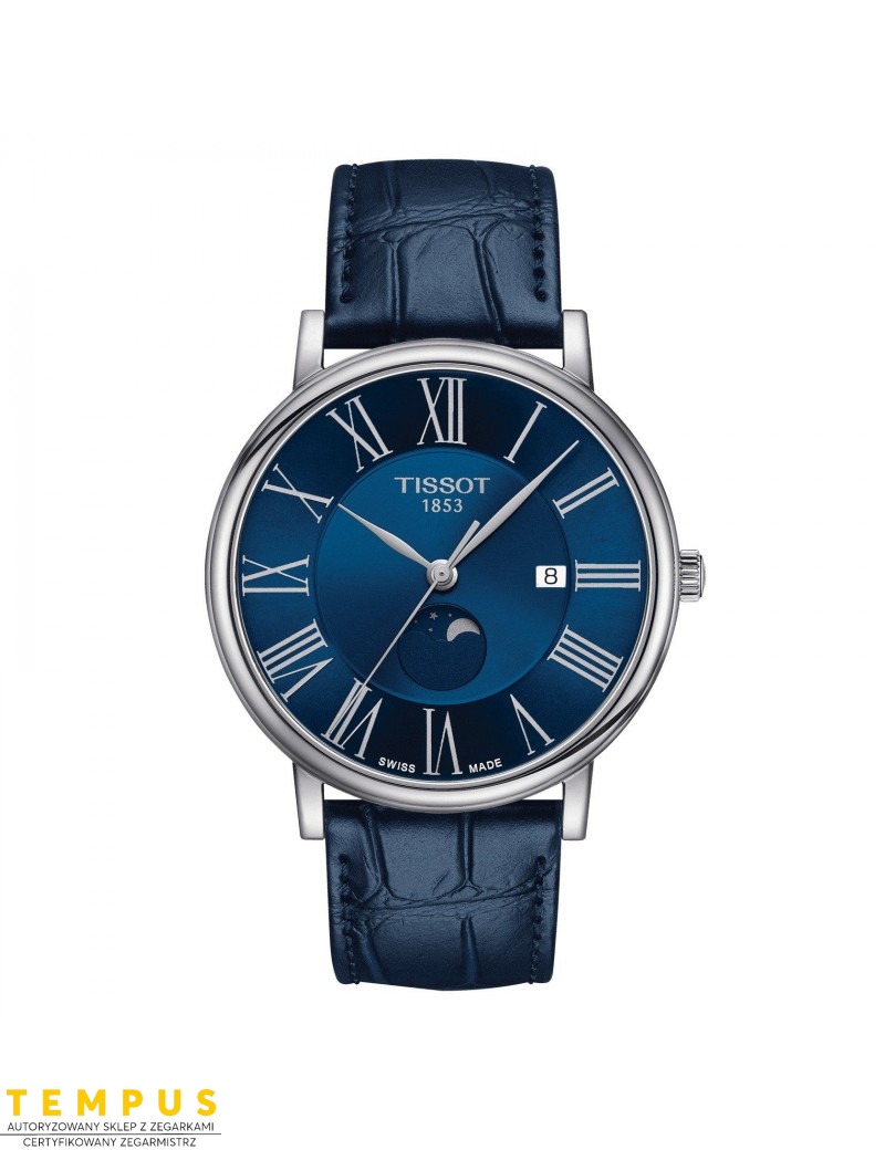 Tissot CARSON PREMIUM Gent MOONPHASE T122.423.16.043.00 - Zegarki TISSOT