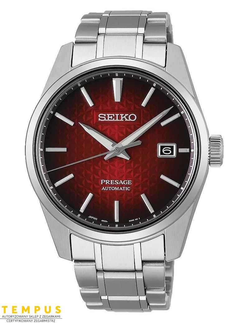 Zegarek klasyczny, elegancki męski Seiko Presage Automatic Spb227J1 Sharp Edged - Zegarki SEIKO