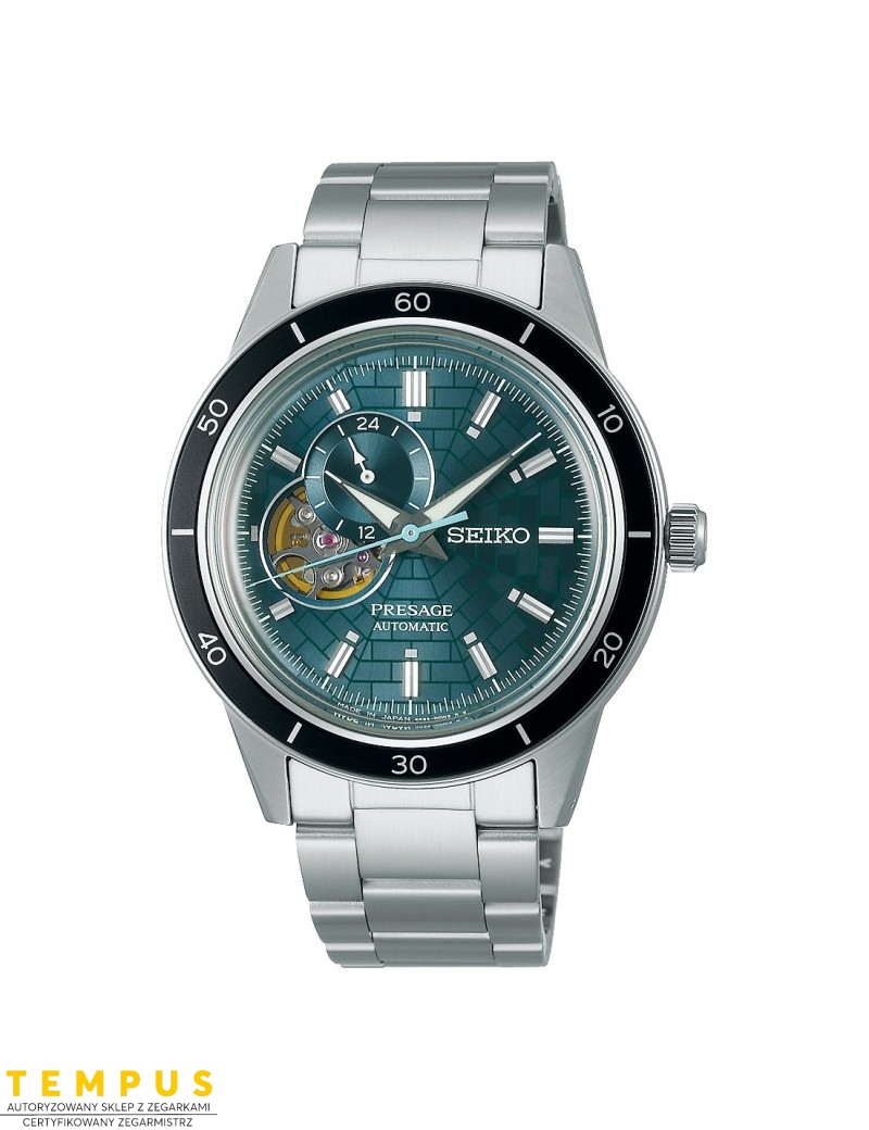 Zegarek klasyczny męski Seiko Presage Automatic Style 60S Ssa445J1 Open Heart - Zegarki SEIKO