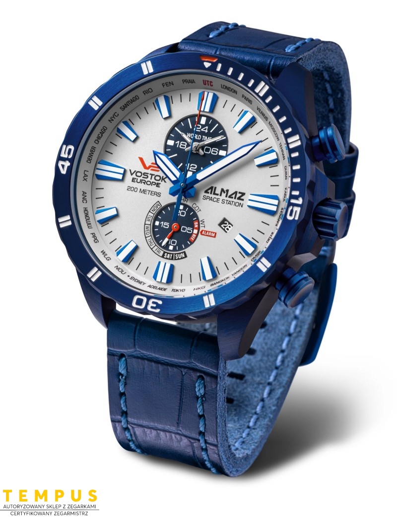 Zegarek sportowy męski Vostok Europe ALMAZ SPACE STATION YM8J-320D657 - Zegarki VOSTOK EUROPE
