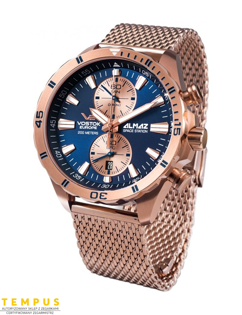 Zegarek sportowy męski Vostok Europe ALMAZ SPACE STATION 6S11-320B660B - Zegarki VOSTOK EUROPE Zegarek sportowy męski Vostok Europe ALMAZ SPACE STATION 6S11-320B660B - Zegarki VOSTOK EUROPE