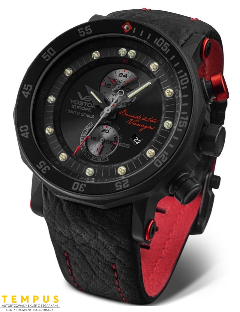 Zegarek sportowy męski Vostok Europe LUNOKHOD-2 Benediktas Vanagas Dakar Legend YM8J-620H447 - Zegarki VOSTOK EUROPE
