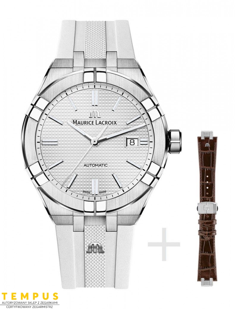 Zegarek casual męski Maurice Lacroix Aikon Automatic AI6008-SS00B-130-G - Zegarki MAURICE LACROIX