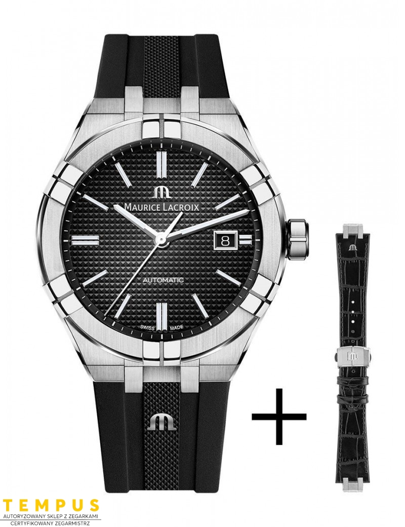 Zegarek casual męski Maurice Lacroix Aikon Automatic AI6008-SS00B-330-2 - Zegarki MAURICE LACROIX