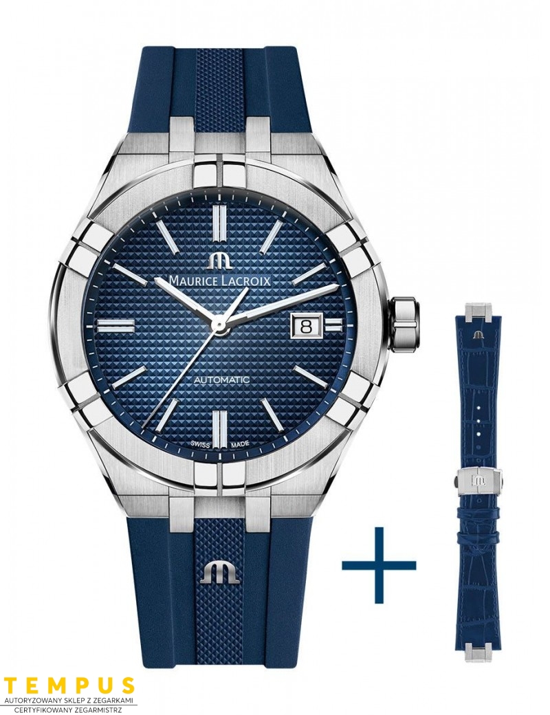 Zegarek casual męski Maurice Lacroix Aikon Automatic AI6008-SS00B-430-4 - Zegarki MAURICE LACROIX