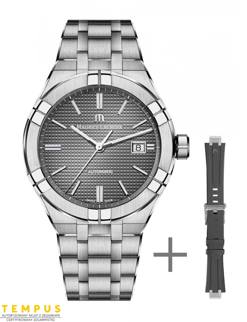 Zegarek casual męski Maurice Lacroix Aikon Automatic AI6008-SS00F-230-A - Zegarki MAURICE LACROIX
