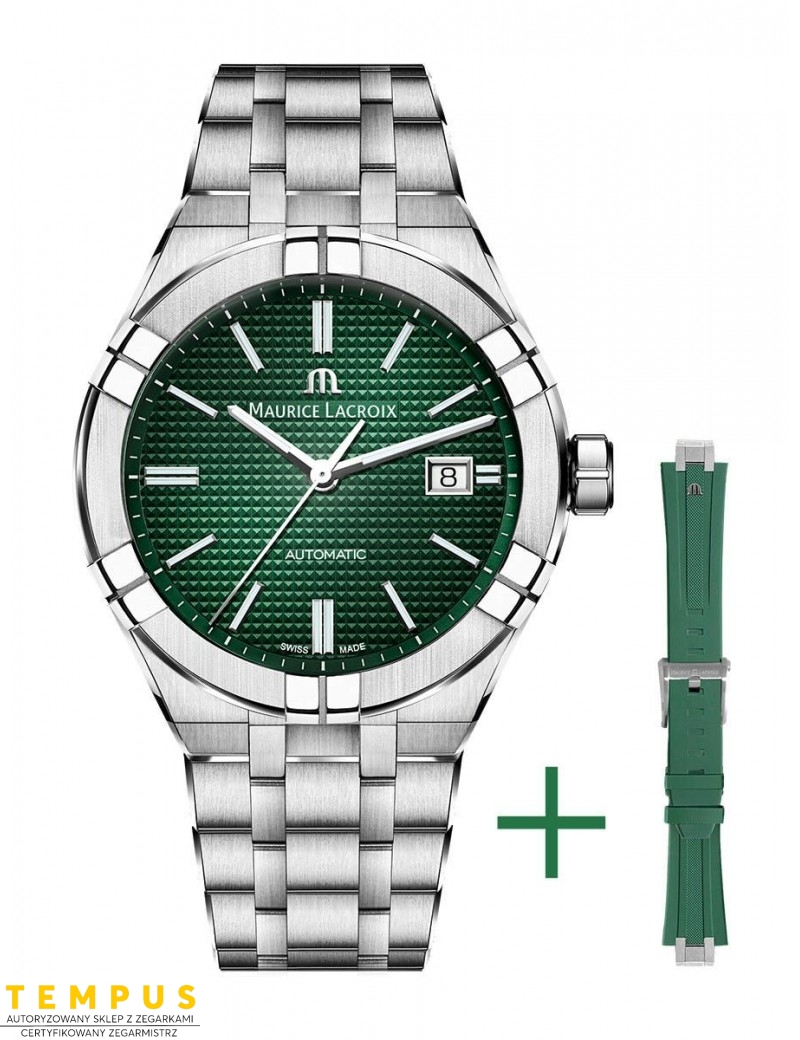 Zegarek casual męski Maurice Lacroix Aikon Automatic AI6008-SS00F-630-D - Zegarki MAURICE LACROIX
