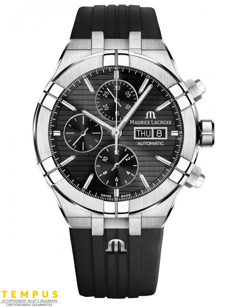 Zegarek casual męski Maurice Lacroix Aikon Automatic Chronograph AI6038-SS000-330-2 - Zegarki MAURICE LACROIX