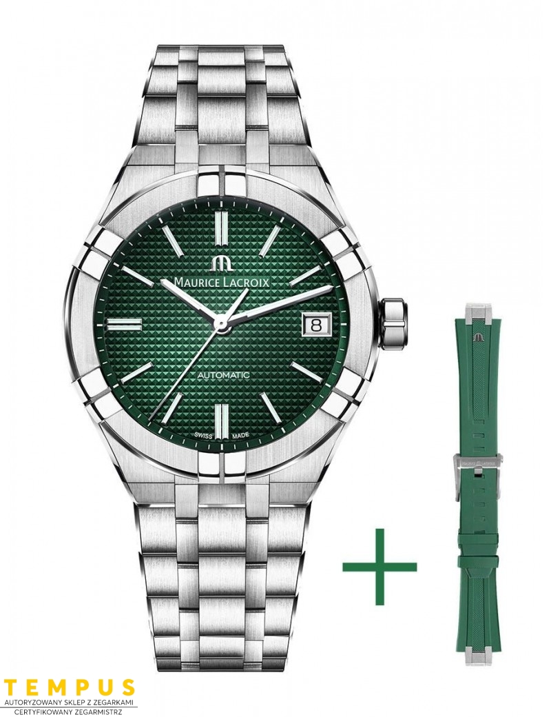 Zegarek casual męski Maurice Lacroix Aikon Automatic AI6007-SS00F-630-D - Zegarki MAURICE LACROIX