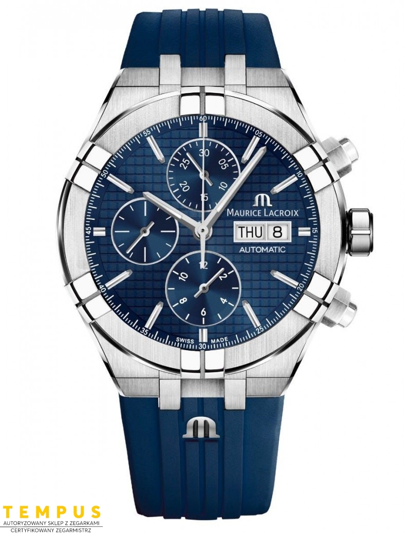 Zegarek casual męski Maurice Lacroix Aikon Automatic Chronograph AI6038-SS000-430-4 - Zegarki MAURICE LACROIX