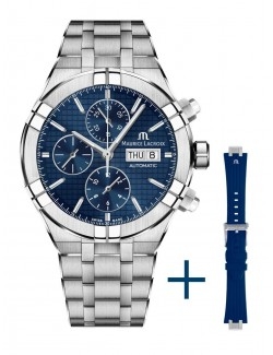 Zegarek casual męski Maurice Lacroix Aikon Automatic Chronograph AI6038-SS00F-430-C - Zegarki MAURICE LACROIX