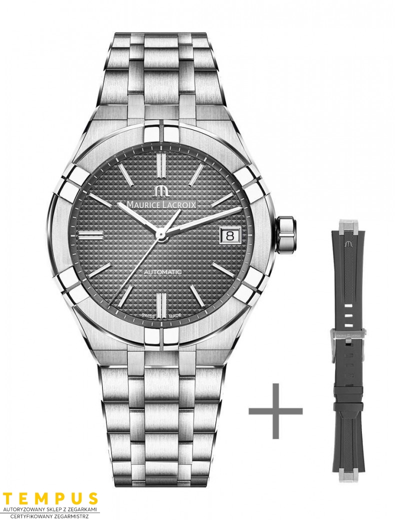 Zegarek casual męski Maurice Lacroix Aikon Automatic AI6007-SS00F-230-A - Zegarki MAURICE LACROIX
