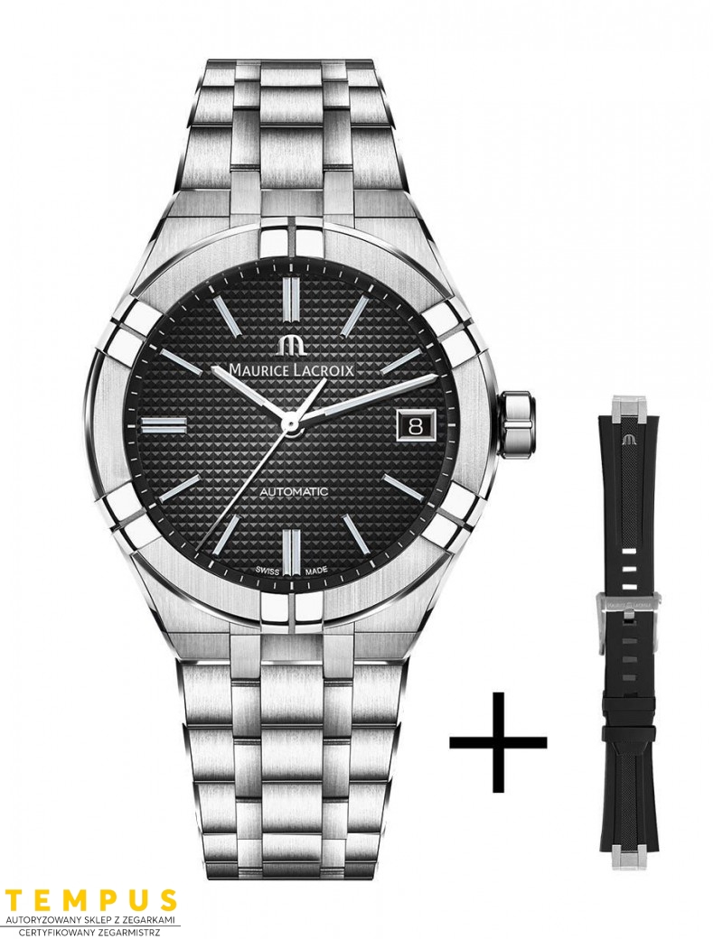 Zegarek casual męski Maurice Lacroix Aikon Automatic AI6007-SS00F-330-A - Zegarki MAURICE LACROIX
