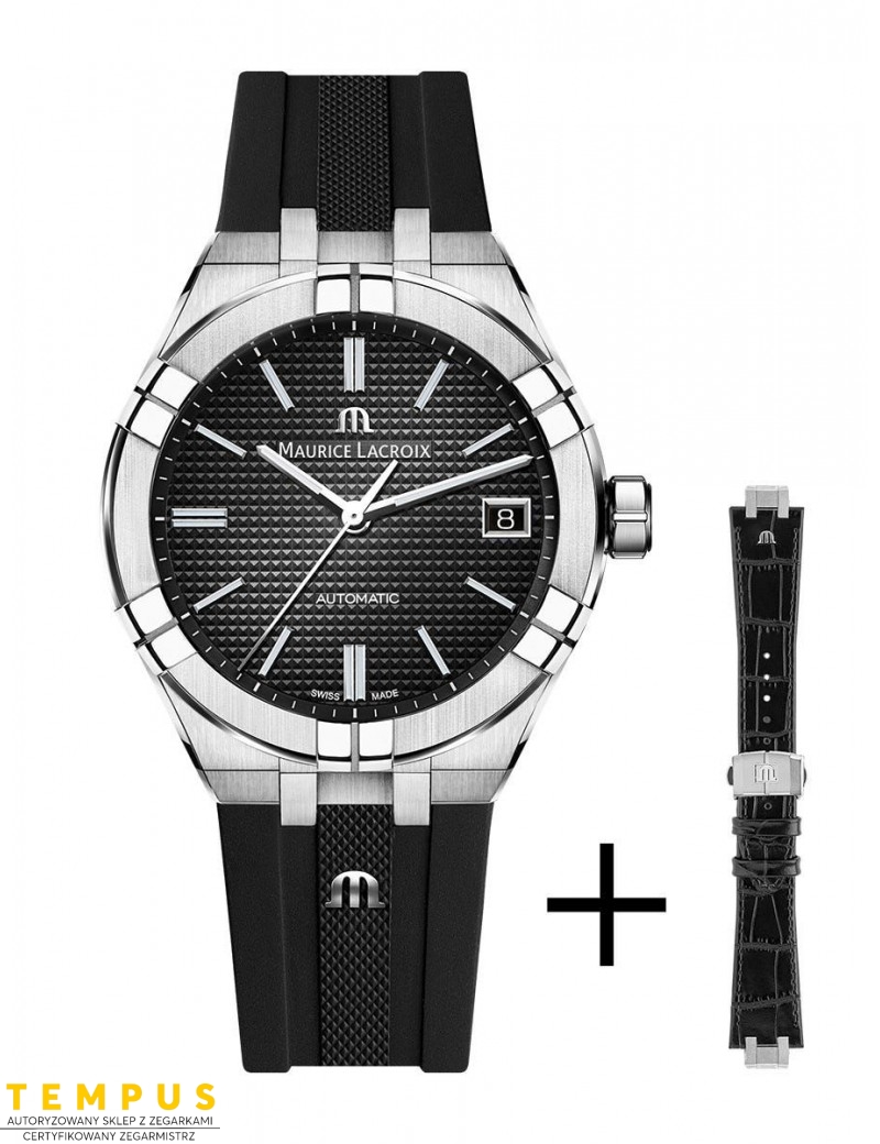 Zegarek casual męski Maurice Lacroix Aikon Automatic AI6007-SS00B-330-2 - Zegarki MAURICE LACROIX