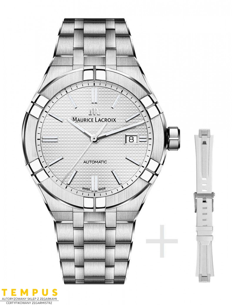 Zegarek casual męski Maurice Lacroix Aikon Automatic AI6008-SS00F-130-A - Zegarki MAURICE LACROIX