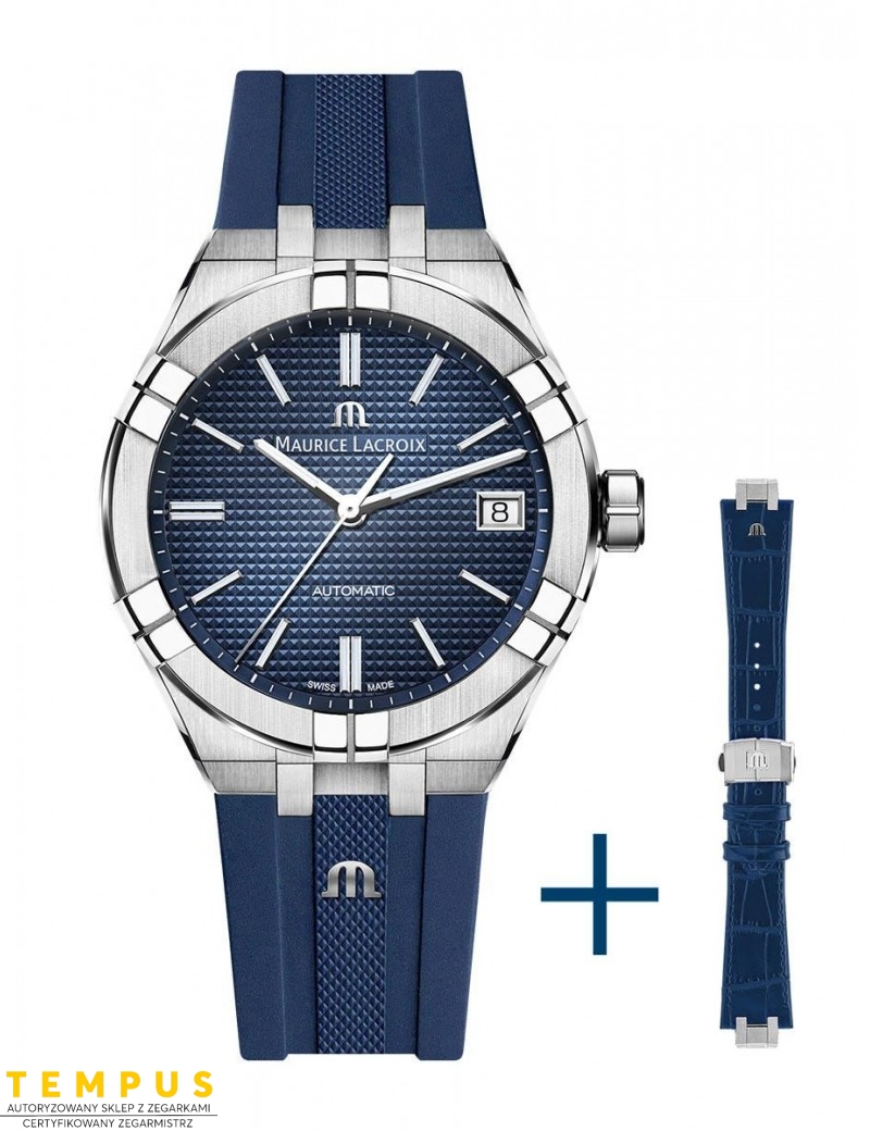 Zegarek casual męski Maurice Lacroix Aikon Automatic AI6007-SS00B-430-4 - Zegarki MAURICE LACROIX