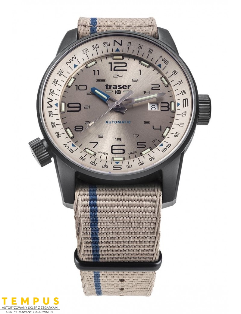 Zegarek sportowy, militarny męski Traser P68 Pathfinder Automatic Beige 110454 - Zegarki TRASER Zegarek sportowy, militarny męski Traser P68 Pathfinder Automatic Beige 110454 - Zegarki TRASER