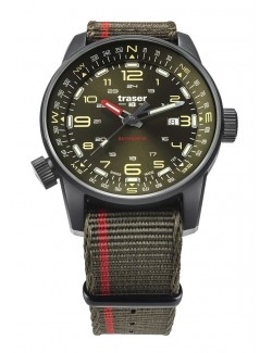 Zegarek sportowy, militarny męski Traser P68 Pathfinder Automatic Green 110456 - Zegarki TRASER
