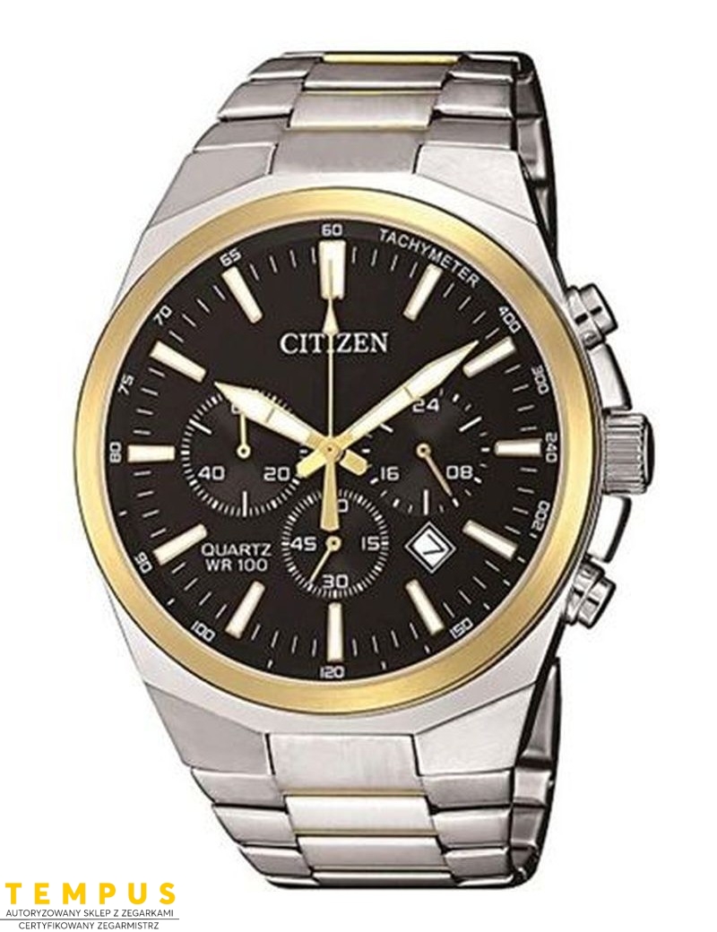 Zegarek sportowy męski Citizen Chrono AN8174-58E na bransolecie Zegarek sportowy męski Citizen Chrono AN8174-58E na bransolecie
