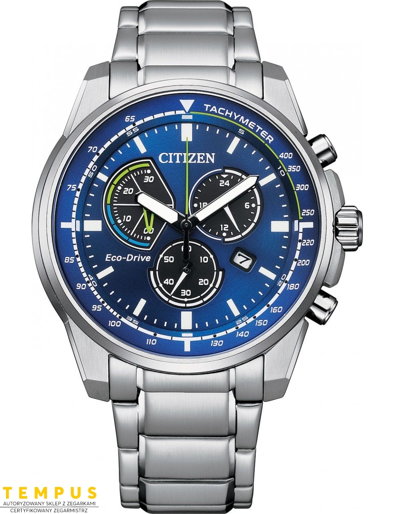 Zegarek sportowy męski Citizen Chrono AT1190-87L na bransolecie Zegarek sportowy męski Citizen Chrono AT1190-87L na bransolecie