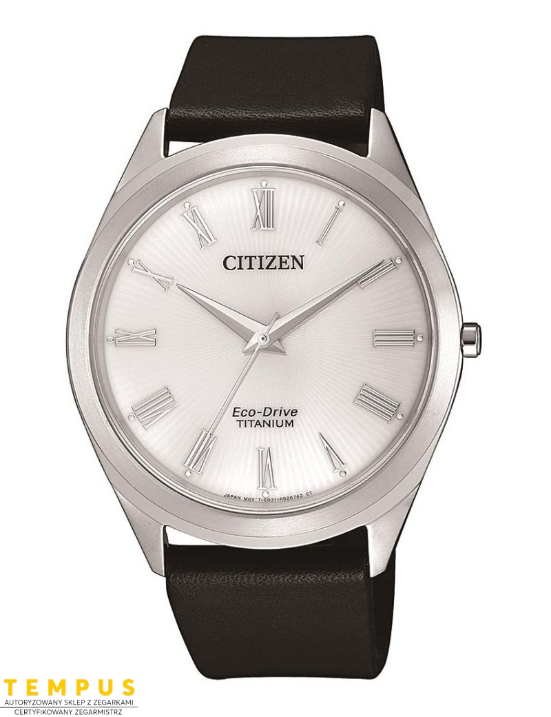 Zegarek klasyczny, casual męski Citizen TITANIUM BJ6520-15A na pasku