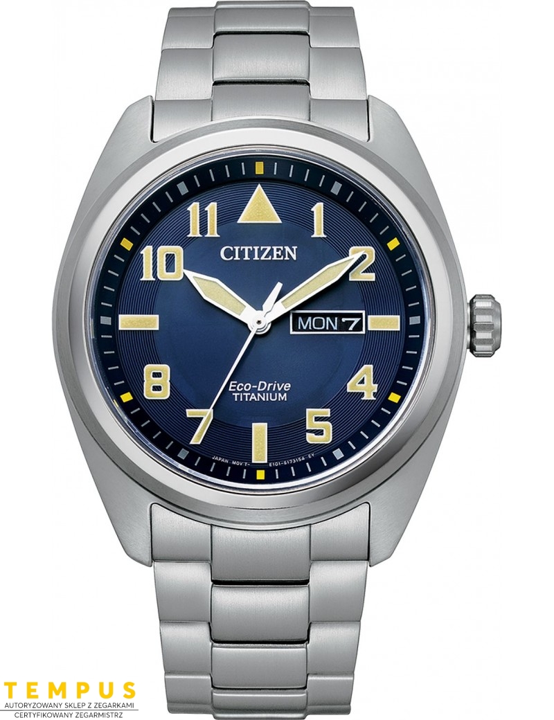 Zegarek militarny męski Citizen MILITARY BM8560-88LE na bransolecie Zegarek militarny męski Citizen MILITARY BM8560-88LE na bransolecie