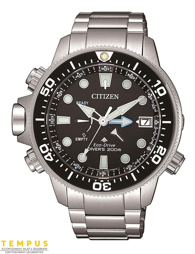 Zegarek sportowy męski Citizen PROMASTER BN2031-85E Aqualand Divers na bransolecie Zegarek sportowy męski Citizen PROMASTER BN2031-85E Aqualand Divers na bransolecie