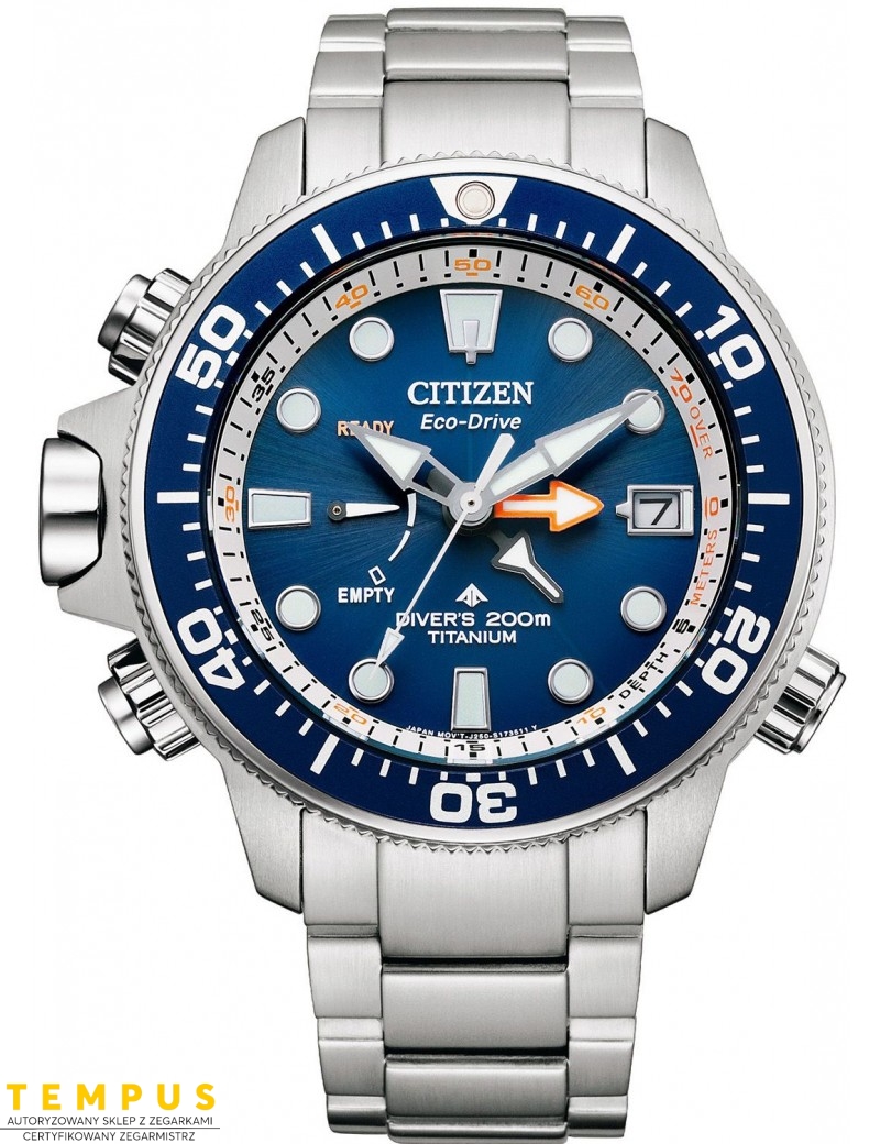 Zegarek sportowy męski Citizen PROMASTER BN2041-81L na bransolecie Zegarek sportowy męski Citizen PROMASTER BN2041-81L na bransolecie