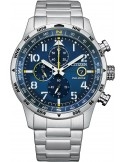 Zegarek lotniczy męski Citizen PILOT Chronograf CA0790-83L Eco Drive na bransolecie