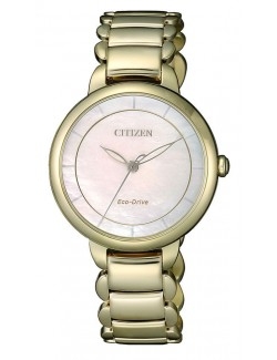Zegarek klasyczny damski Citizen Lady Eco-Drive EM0673-83D na bransolecie