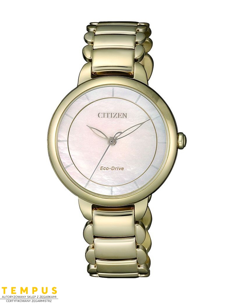 Zegarek klasyczny damski Citizen Lady Eco-Drive EM0673-83D na bransolecie Zegarek klasyczny damski Citizen Lady Eco-Drive EM0673-83D na bransolecie