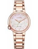 Zegarek klasyczny, elegancki damski Citizen Lady EM0912-84Y na bransolecie