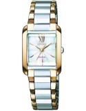 Zegarek klasyczny damski Citizen Lady Square EW5556-87D na bransolecie