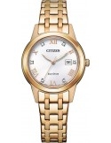 Zegarek klasyczny, elegancki damski Citizen Elegant Crystal FE1243-83A na bransolecie