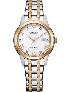 Zegarek klasyczny, elegancki damski Citizen Elegant Crystal FE1246-85A na bransolecie