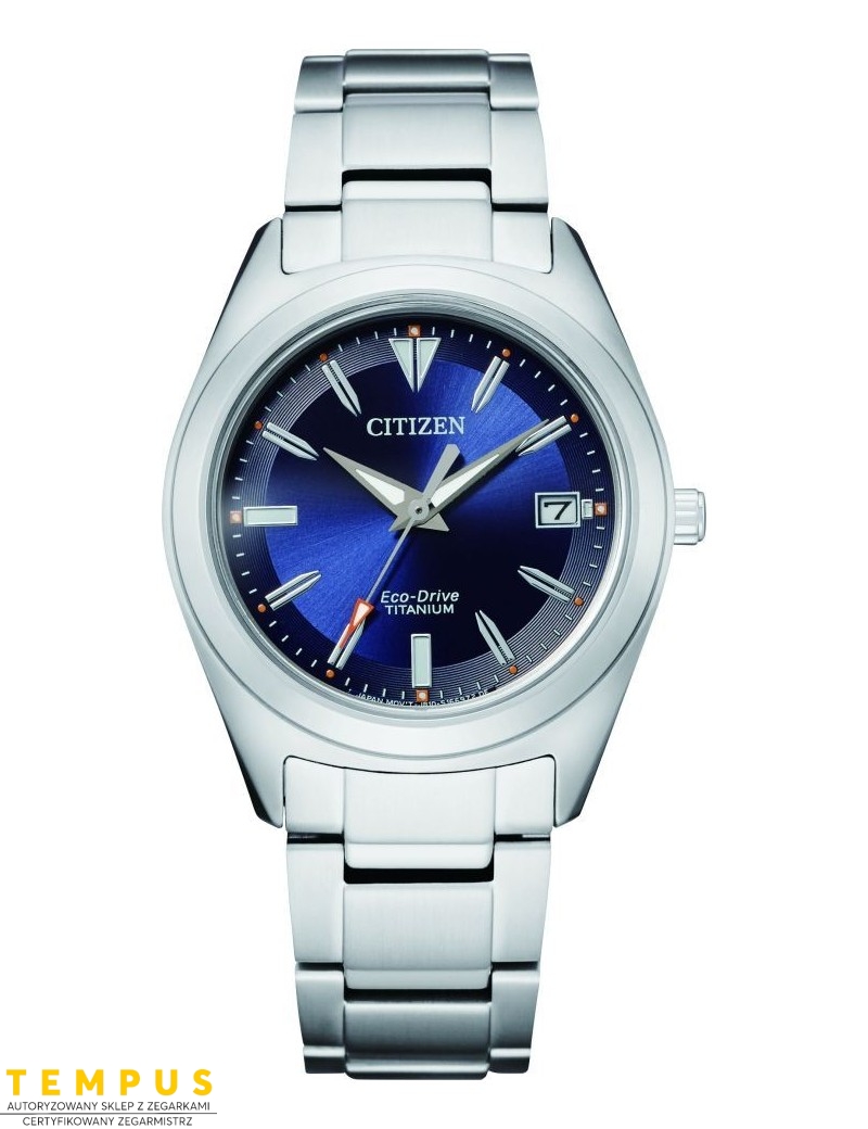 Zegarek klasyczny, elegancki damski Citizen Lady Super Titanium FE6150-85L na bransolecie