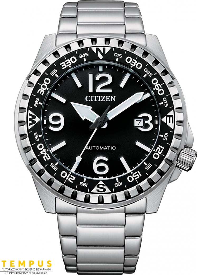 Zegarek sportowy męski Citizen MECHANICAL NJ2190-85E na bransolecie Zegarek sportowy męski Citizen MECHANICAL NJ2190-85E na bransolecie