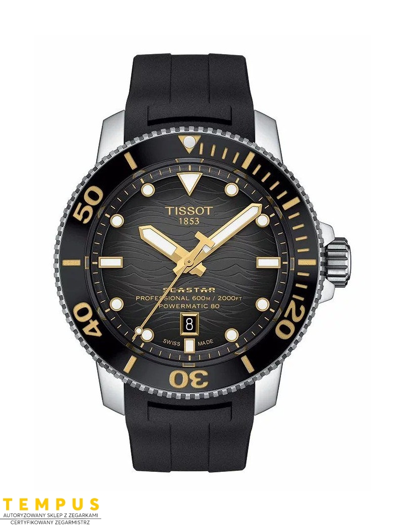 Tissot SEASTAR 2000 PROFESSIONAL Powermatic 80 T120.607.17.441.01 - Zegarki TISSOT