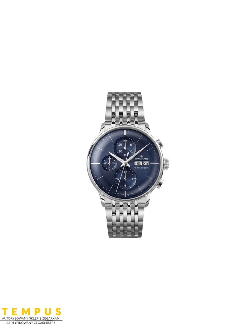 Junghans Meister Chronoscope 27/4528.46 Sapphire - Zegarki JUNGHANS