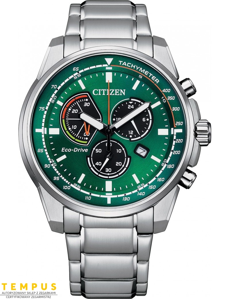 Zegarek sportowy męski Citizen Chrono AT1190-87X na bransolecie Zegarek sportowy męski Citizen Chrono AT1190-87X na bransolecie