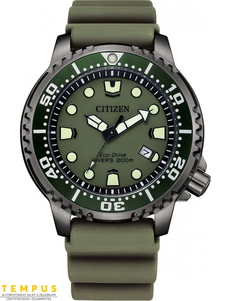 Zegarek sportowy, militarny męski Citizen PROMASTER Diver BN0157-11X na pasku Zegarek sportowy, militarny męski Citizen PROMASTER Diver BN0157-11X na pasku