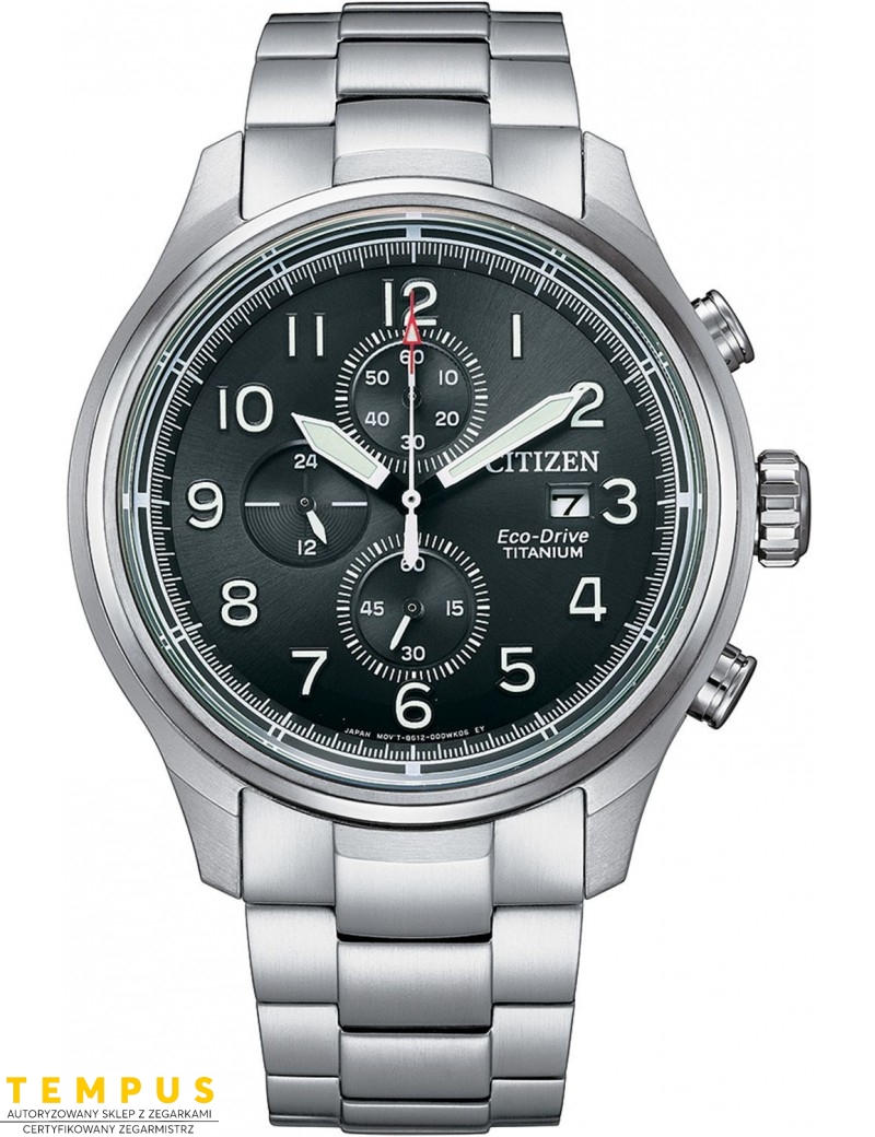 Zegarek sportowy męski Citizen TITANIUM CA0810-88X na bransolecie